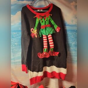 Kela NWOT Christmas Elf Body Sweater Size XL‎ Women's